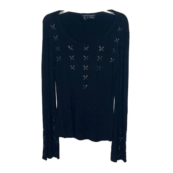 ❤️ MICHELLE NICOLE Long Sleeve Lightweight Sweatertop Size S - Picture 1 of 4